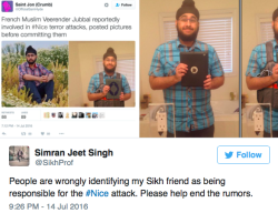 micdotcom:  Sikh man falsely accused of terror attack  … again