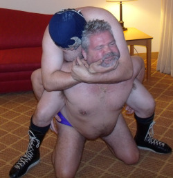 wrestlerswrestlingphotos:  chubby dad getting beatup wrestling