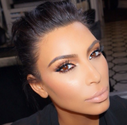 kuwkimye:  makeupbymario @kimkardashian glam for the #Espys tonight.