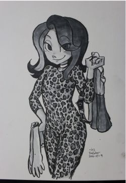 iancsamson: Inktober 9 Shezow! Somehow the answer to making leopard