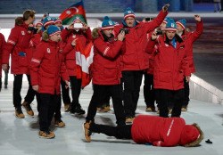 jagrbush:  Austria takes the early lead for clumsiest Olympic