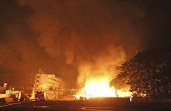 yahoonews:  Gas explosion in Taiwan The 12,000 people who fled