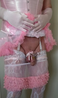 lockedinpinkandsatin: Locked in pink satin and lace, and loving