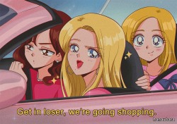 hanavbara:    it’s october 3rd so mean girls as a 90’s anime