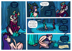 THE DRYAD SEED: PAGE 6A new story begins - A young Delidah sits