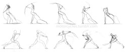 Some pose and angle exercises I did