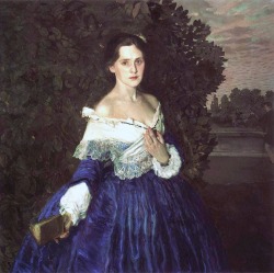 Konstantin Somov (Saint Petersburg 1869 - Paris 1939); Lady in