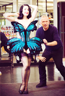 adropofdita:  Dita von Teese & Jean Paul Gaultier. 