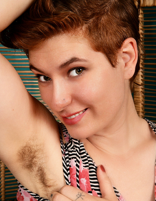 lovemywomenhairy:  This voluptuous redhead shows off her ample pits and bush