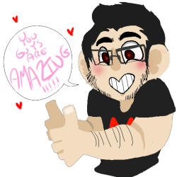 clusterful-menagerie:  SO. I haven’t drawn anything nice for a while due to lack of inspiration; And then Markiplier. First of all; let me tell you; this was fun to draw since its nice to be able to draw a super cool, inspirational, loving and loveable