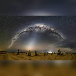 Milky Way and Zodiacal Light over Australian Pinnacles #nasa