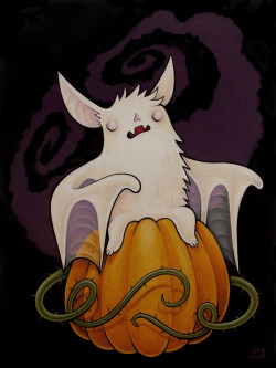 halloweenpictures:  Haunted Bat by grelin-machin on deviantART