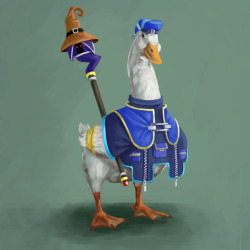 artbylydia:  A duck cosplaying as Donald Duck from Kingdom Hearts.