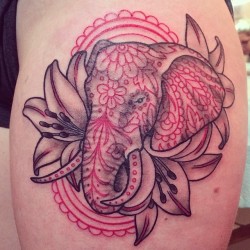 suzannafisher:  Little #elephant #tattoo on my cousin Emily!
