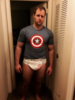 abdlmikey23:Captain America? Or captain diapered America?! Haha.
