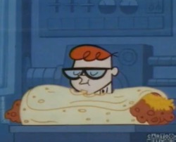 that-dang-hippie: Remember when Dexter ate a giant burrito and