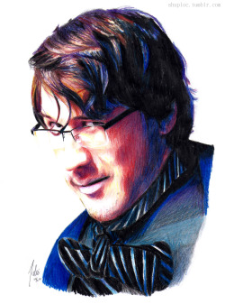 shuploc:  &ldquo;Hello baby…&rdquo; -Markiplier    Colored pencils - 5½ hours    [Click for high res]