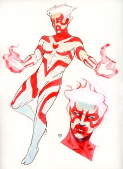 kevinwada:  Sunfire and Psylocke team redesign for Designing