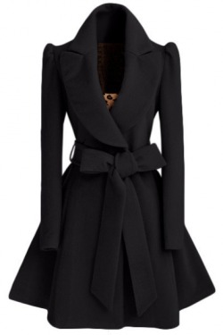 rainbowumlrb:  Winter Warm Lady CoatsNotched Lapel Coat with