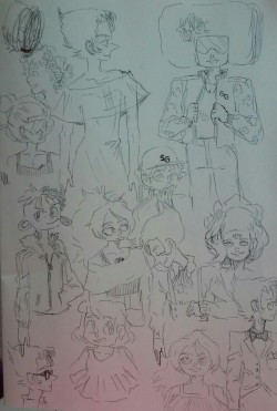 001beliz:  A sketch of steven universe charactes they are wearing