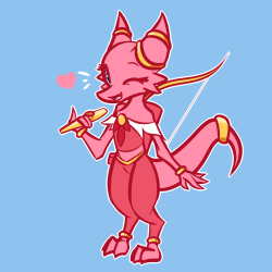 sketchy-replies:WOAH NEW KOBOLD CHARACTER So this is Doot She