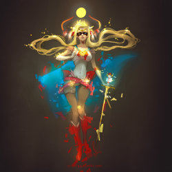senshi-moon-empire:  Sailor Moon/goddess of justice by sliiva