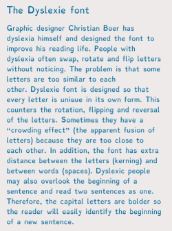 sixpenceee:  Information on the Dyslexie font. What an amazing