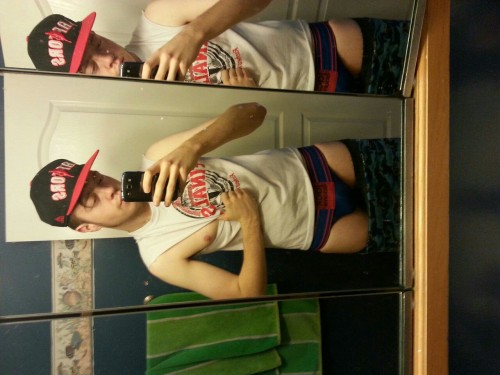 jockworshiper:  Raptor swag, sleeveless shirt and jockstrap. “I look like such a jock” he thought why did his boyfriend spend all that money buying this shit online, and why was he so insistent on him sending him a selfie”can’t wait to get this