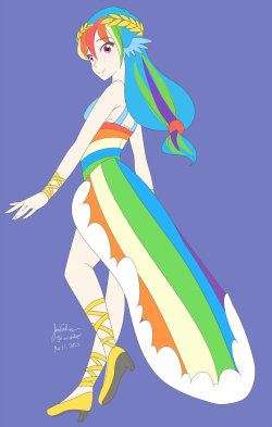 Rainbow at the Gala (30 minute challenge) by JonFawkes