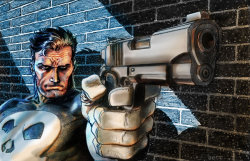 super-hero-center:  Punisher- Practice Color by ~moondg376