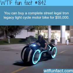 wtf-fun-factss:  Street legal tron legacy light cycle - WTF