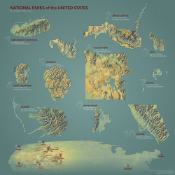 maptitude1:  Most-visited national parks of the United States