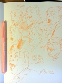   I was trying to draw trump but mostly got sweaty white politicians.