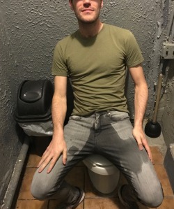somewetguy:  Buddy of mine soaked me in his piss in a bar bathroom.