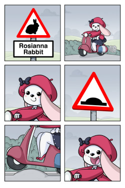 rosiannarabbit: Rosianna Rabbit | 077 Rosianna reads some road