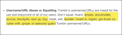 unwrapping:  My Favorite Tumblr Policy Revisions: Tumblr posted