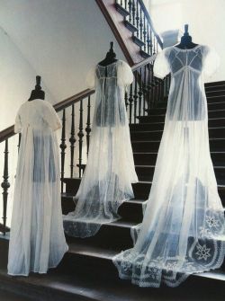 maudelynn:Three very early 1800s Muslin Embroidered Dresses ~ Hamburg