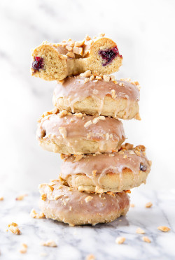 do-not-touch-my-food:Peanut Butter and Jelly Donuts