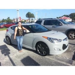 Proud owner ;) #firstcar #proudowner #yayme #happy #veloster