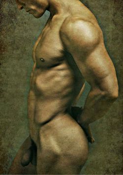 ganymedesrocks:  bobbygio:  Male Nude Torso (artist unknown)