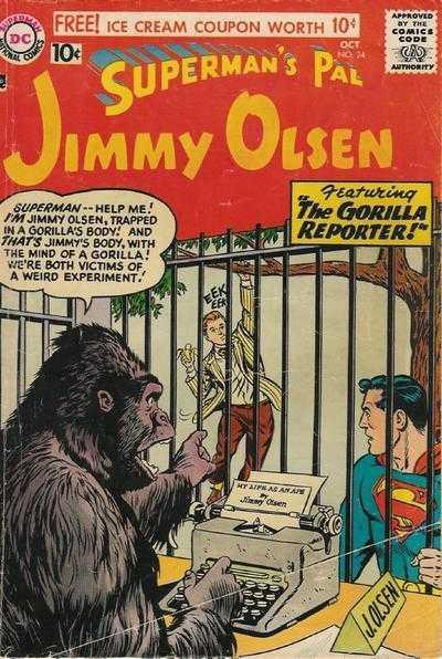 Jimmy Olsen He is my fave superhero character purely for the amount of TF shenanigans he seems to end up in! Just a few comic covers I had saved on my hardrive