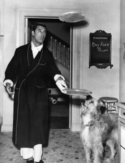 voxsart:  Dressing Gowns For Lounging Around.Cary Grant, 1938.
