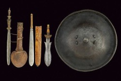 victoriansword:  African Swords and Shield From left to right: