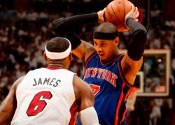 melo vs bron bron