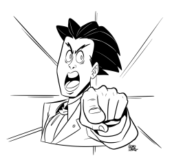icaroscage:  Pissed off Phoenix. Made originally for a joke that just works on portuguese.   OBJECTION!