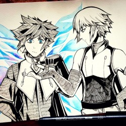 tinybirdfarts:    ♕ Inktober 2017 Day 31: Sora, Riku, Angel