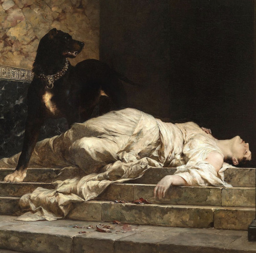 victorianink:Selene Thrown Down by Argus (1886) by Ferdinand