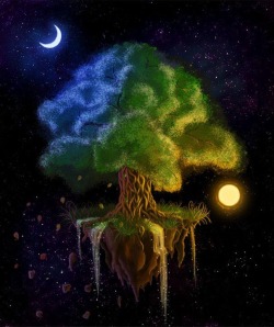 morg-ana:  owls-magicmoon-garden:  Druid Tree The Cosmic Tree