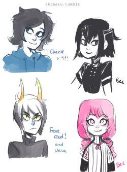  requests from today’s patreon stream! we drew ocs this time