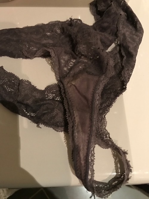 glas306:A collection of my gf wet and moisty thongs wish you all a wet and sexy xmas